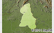 Physical Map of Gbehlay, darken
