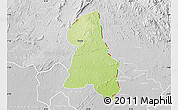Physical Map of Gbehlay, lighten, desaturated