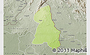 Physical Map of Gbehlay, semi-desaturated