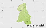 Physical Map of Gbehlay, single color outside