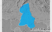 Political Map of Gbehlay, desaturated