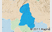 Political Map of Gbehlay, lighten
