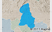 Political Map of Gbehlay, lighten, semi-desaturated