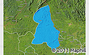 Political Map of Gbehlay, satellite outside