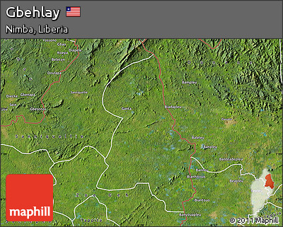 Satellite Map of Gbehlay