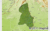 Satellite Map of Gbehlay, physical outside