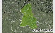 Satellite Map of Gbehlay, semi-desaturated