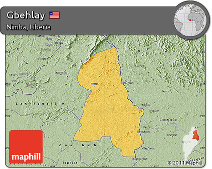Savanna Style Map of Gbehlay