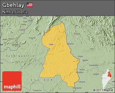 Savanna Style Map of Gbehlay
