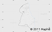 Silver Style Map of Gbehlay, single color outside