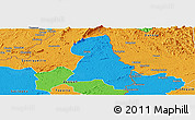 Political Panoramic Map of Gbehlay