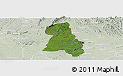 Satellite Panoramic Map of Gbehlay, lighten