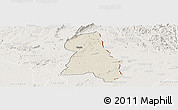 Shaded Relief Panoramic Map of Gbehlay, lighten