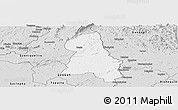 Silver Style Panoramic Map of Gbehlay