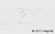 Silver Style Panoramic Map of Gbehlay, single color outside