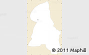 Classic Style Simple Map of Gbehlay, single color outside