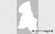 Gray Simple Map of Gbehlay, single color outside