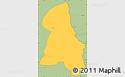 Savanna Style Simple Map of Gbehlay