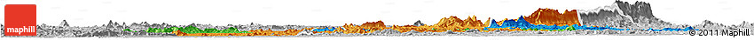 Political Horizon Map of Nimba, lighten, desaturated