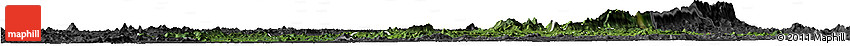 Satellite Horizon Map of Nimba, darken, desaturated