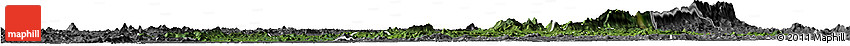 Satellite Horizon Map of Nimba, desaturated