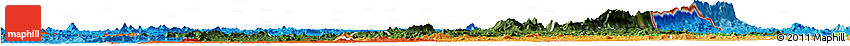Satellite Horizon Map of Nimba, political shades outside