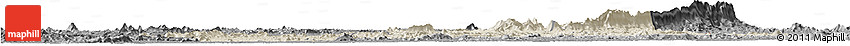 Shaded Relief Horizon Map of Nimba, darken, desaturated
