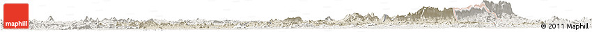 Shaded Relief Horizon Map of Nimba, lighten