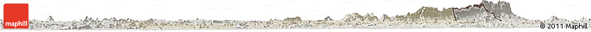 Shaded Relief Horizon Map of Nimba, semi-desaturated