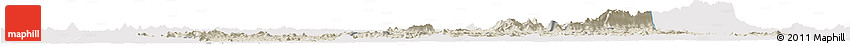 Shaded Relief Horizon Map of Nimba, single color outside