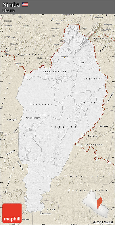 Classic Style Map of Nimba