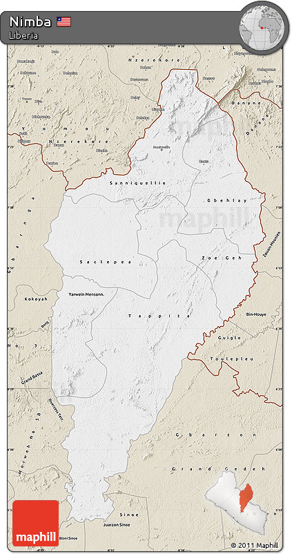Classic Style Map of Nimba