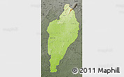 Physical Map of Nimba, darken, semi-desaturated