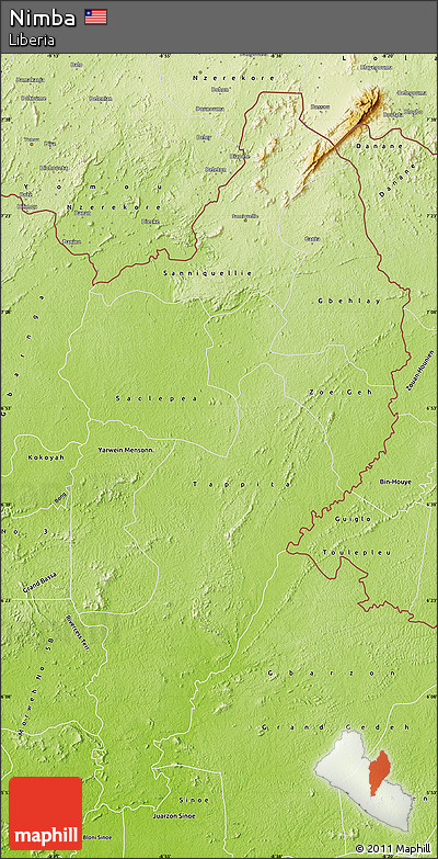 Physical Map of Nimba