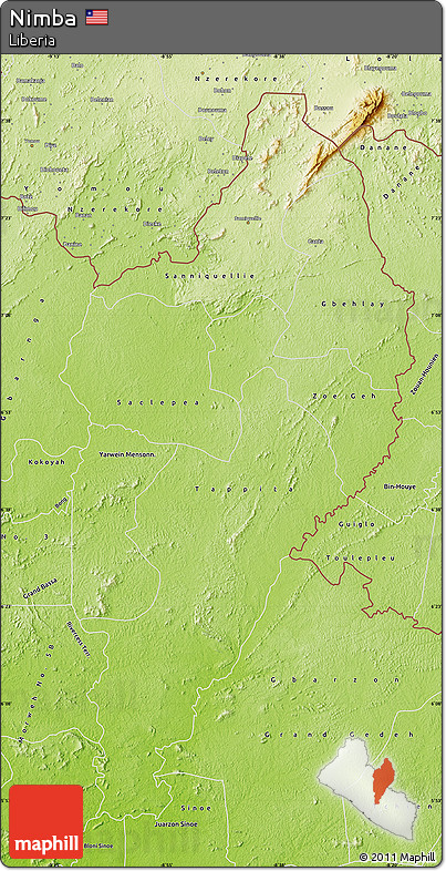 Physical Map of Nimba