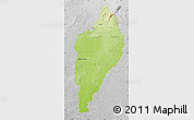 Physical Map of Nimba, lighten, desaturated