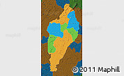 Political Map of Nimba, darken