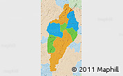 Political Map of Nimba, lighten