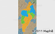 Political Map of Nimba, semi-desaturated