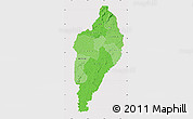 Political Shades Map of Nimba, cropped outside