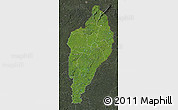 Satellite Map of Nimba, darken, semi-desaturated