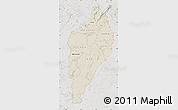 Shaded Relief Map of Nimba, lighten, semi-desaturated