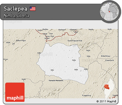 Classic Style 3D Map of Saclepea