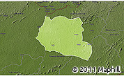 Physical 3D Map of Saclepea, darken