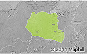 Physical 3D Map of Saclepea, desaturated