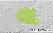 Physical 3D Map of Saclepea, lighten, desaturated