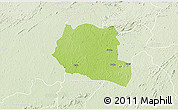 Physical 3D Map of Saclepea, lighten