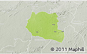 Physical 3D Map of Saclepea, lighten, semi-desaturated