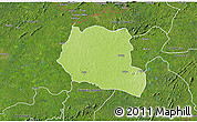Physical 3D Map of Saclepea, satellite outside