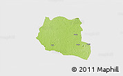 Physical 3D Map of Saclepea, single color outside